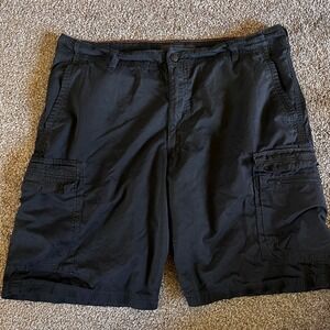 Lee Dunagrees Men's 36 Black Cargo‎ Shorts Casual Outdoor Lightweight 0277